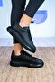 Unisex Sneaker Sports Shoes Thick Sole Black