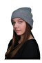 Unisex Basic Gri Bere - 3