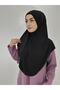 Prayer Cloth Khimar, Ready-made Large Scarf, Malaysia Model, Sandy Fabric Black for Hijap, Hac Umrah - 2