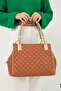 Quilted 3 Compartment Shoulder and Shoulder Bag - 2