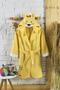 Hooded children's bathrobe cotton yellow lion animal - 5