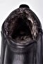 Genuine Leather Men's Black Comfort Orthopedic Daily Boots with Fur Inside - 5
