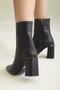 Wondrous Black Matte 9 cm Women's Boots & Bootie, High Heels - 7
