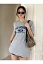 Unisex Gray Old School Printed Oversize T-shirt - 4