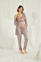 Mink Maternity Pajama Set with Nursing Feature and Dressing Gown Monamise 18431 - 4