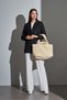 Cream Women's Shopper Plush Hand and Shoulder Bag - 3