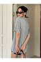 Unisex Gray Old School Printed Oversize T-shirt - 5
