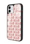 iPhone 11 Blah Blah Design Glossy Phone Case - 2