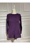 Mother Women's Winter Round Collar Single Color Comfortable Fit Knitwear Sweater - 2