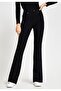 Cersei Black Flare Leg Denim Pants High Waist Flare Jeans Compact - 2