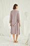 Mink Lace Maternity Nightgown Set with Dressing Gown Monamise 18430 - 4