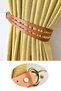 Background Curtain Collector Decorative 2-Piece Tulle Sunshade Leather Curtain Tie Practical Curtain Holder