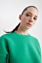 Crew Neck Basic Sweatshirt - 6
