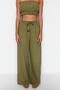 Green Woven 100% Cotton Blouse Trousers Set TBESS21AU0444 - 3