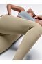 Pescia Ribbed Leggings High Waist Seamless Durable Knitted Fabric Camel Color - 4