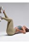 Pescia Ribbed Leggings High Waist Seamless Durable Knitted Fabric Camel Color - 6