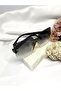 Ganzi Square Rectangle Retro Gold Gray Black Women's Sunglasses - 2
