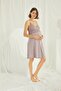 Mink Lace Maternity Nightgown Set with Dressing Gown Monamise 18430 - 2