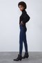 Natasha Dark Blue High Waist Lycra Slim Fit Jeans Narrow Leg Recovery