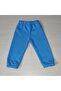 Children's Turquoise Combed Cotton Three Thread Raised Single Sweatpants