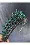 Green Eda Model Three-Dimensional Bride and Henna Crown – Wedding & Henna & Wedding, Stylish Design, Women's Accessory - 4