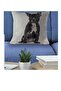 Throw Pillow Pillow with Dog Figure 3D Digital Printed Inner Filling Zippered Washable Throw Pillow 35*35 Cm - 2