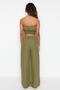 Green Woven 100% Cotton Blouse Trousers Set TBESS21AU0444 - 5