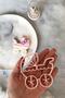 Pink Baby Carriage Dough Shaper / Cookie Mold - 3