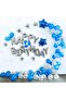 Blue Happy Birthday Foil Balloon And Blue Balloon Chain Set - 3