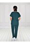 Unisex Petrol Green Greys Terikoton Bottom Top Set - 3