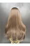 Exclusive Luxury Perched Brown Platinum Balayed Wig - 2