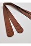 Tan Real Leather Double Bag Handle 2.5 cm X 70 cm - 2