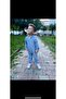 Unisex Front Buttoned Velvet Baby Jumpsuit - 2