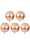 4D Large Size Rose Gold Sphere Foil Balloon 22" Inch - 3