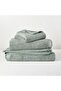 Gray Cotton Set of 2 Spa Towels 50 X 90 Cm & 90 X 150 Cm - 2