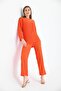 Women's Chain Detail Wrapped Trousers Suit - 3