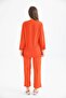 Women's Chain Detail Wrapped Trousers Suit - 8