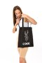 Black Cloth Bag Cool Deer Printed - 8