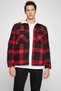 Men's Black Plaid Jacket 3WAM20300HW - 3