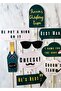 10-Piece Groom Bachelorette Engagement Wedding Speech Bubble Set - Groom's Team - Best Man - He's Next - 4