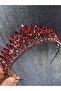 Red Eda Model Three-Dimensional Bride and Henna Crown – Wedding & Henna & Wedding, Stylish Design, Women's Accessory - 4