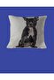 Throw Pillow Pillow with Dog Figure 3D Digital Printed Inner Filling Zippered Washable Throw Pillow 35*35 Cm