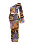 One Shoulder Ethnic Print Blouse and Skirt Beach Set - Tbess23Au00086 - 8