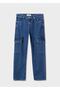 Cargo Jean Pants with Pockets - 3