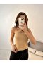 Women's Beige Halter Neck Knitwear - 3