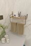 Decorative Luxury Metal Towel Holder Bathroom Kitchen Organizer Hand Towel Holder Towel Rack Wall Shelf