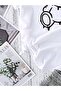 A Bear Printed White T-Shirt - 2