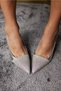 Portofino Women's Silver Stone Detail Heeled Evening Dress Shoes - 4