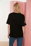 Women's 'space' Oversize T-shirt with Front and Sleeve Detail Printed - 6
