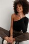 One Shoulder Open Long Sleeve Blozz - 2